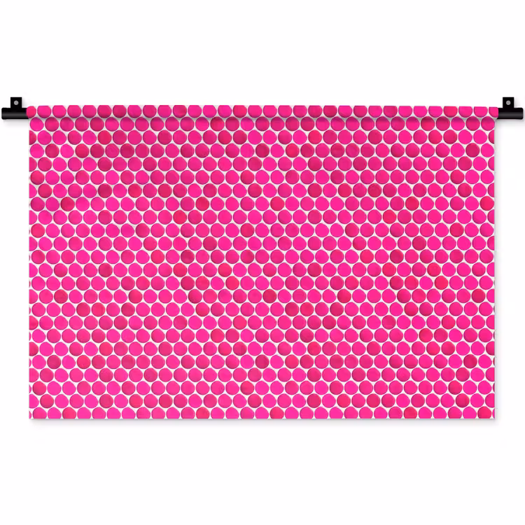 Penny - Mozaïek - Felroze Wandkleed katoen klein 269 -zz3d