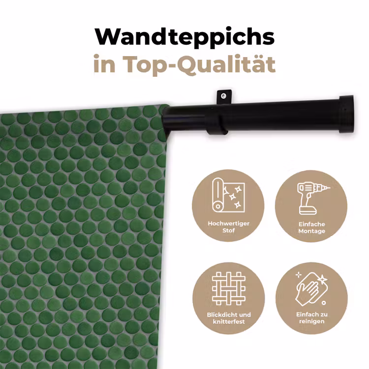 Penny - Mozaïek - Bosgroen - Green Wandkleed katoen klein 269 -tsfeer2_DE
