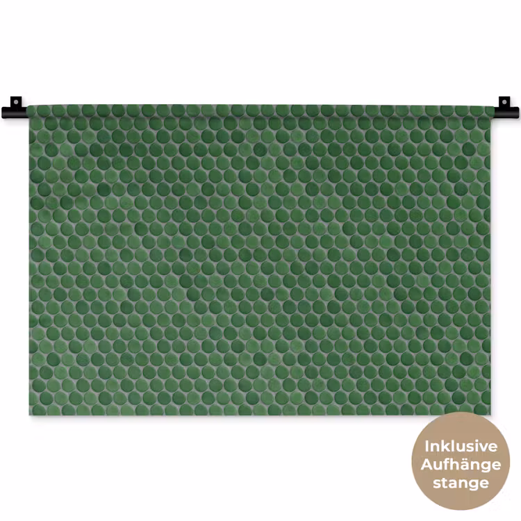 Penny - Mozaïek - Bosgroen - Green Wandkleed katoen klein 269 -t3d_DE