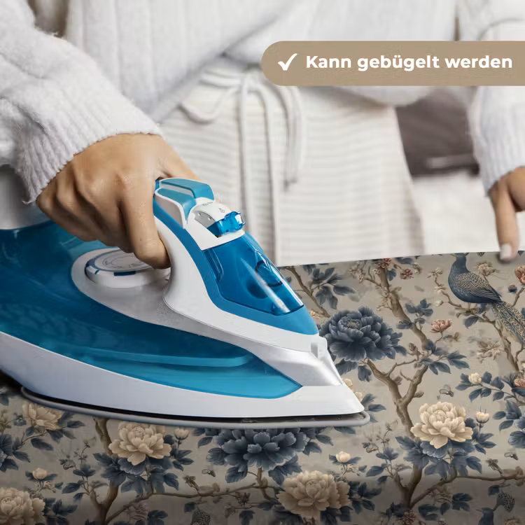 Pauw - Bloemen - Blauw Wandkleed katoen klein 269 -tsfeer9_DE