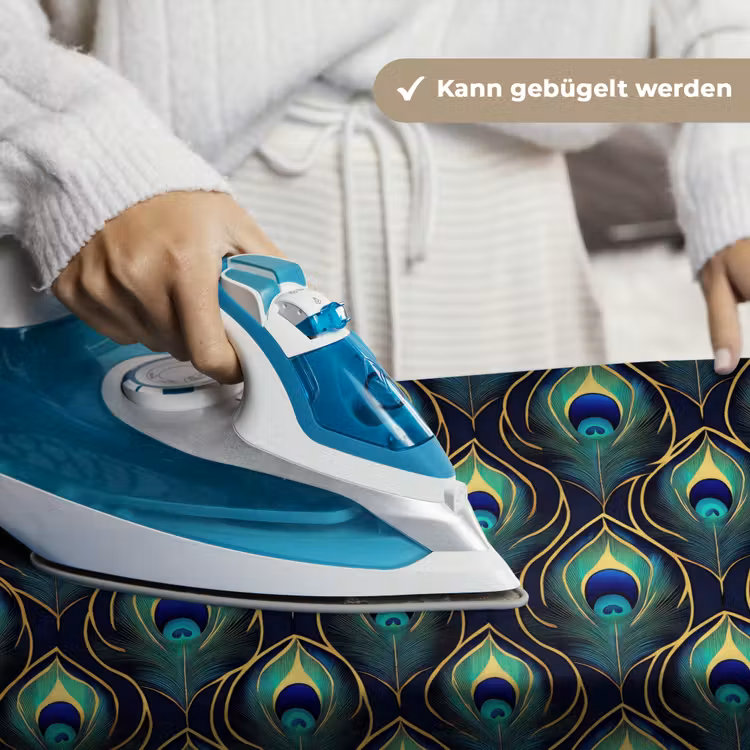 Pauw - Veren - Groen Wandkleed katoen klein 269 -tsfeer9_DE