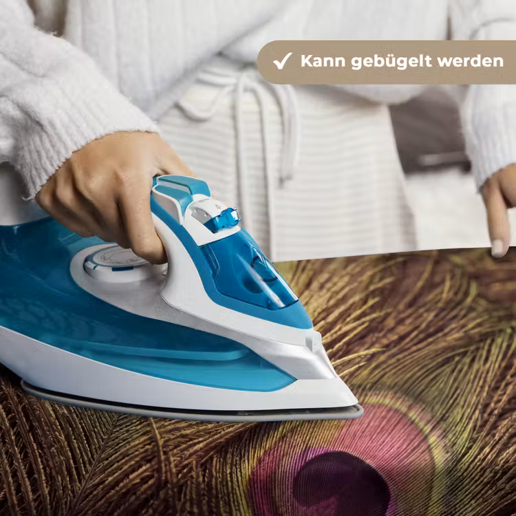 Pauw - Veren - Paars - Groen Wandkleed katoen klein -tsfeer9_DE