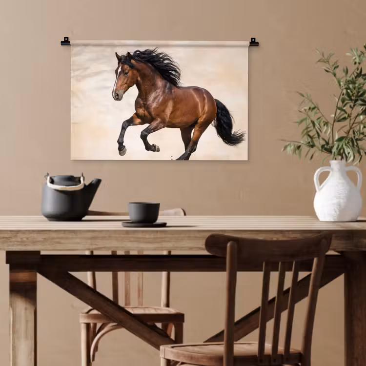 Paard - Galop - Energie Wandkleed katoen klein -sfeer6