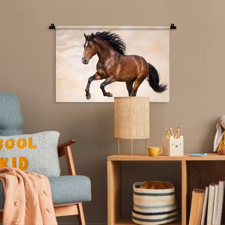 Paard - Galop - Energie Wandkleed katoen klein -wsfeer4_kind