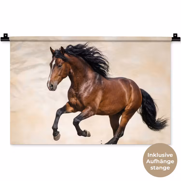 Paard - Galop - Energie Wandkleed katoen klein -t3d_DE
