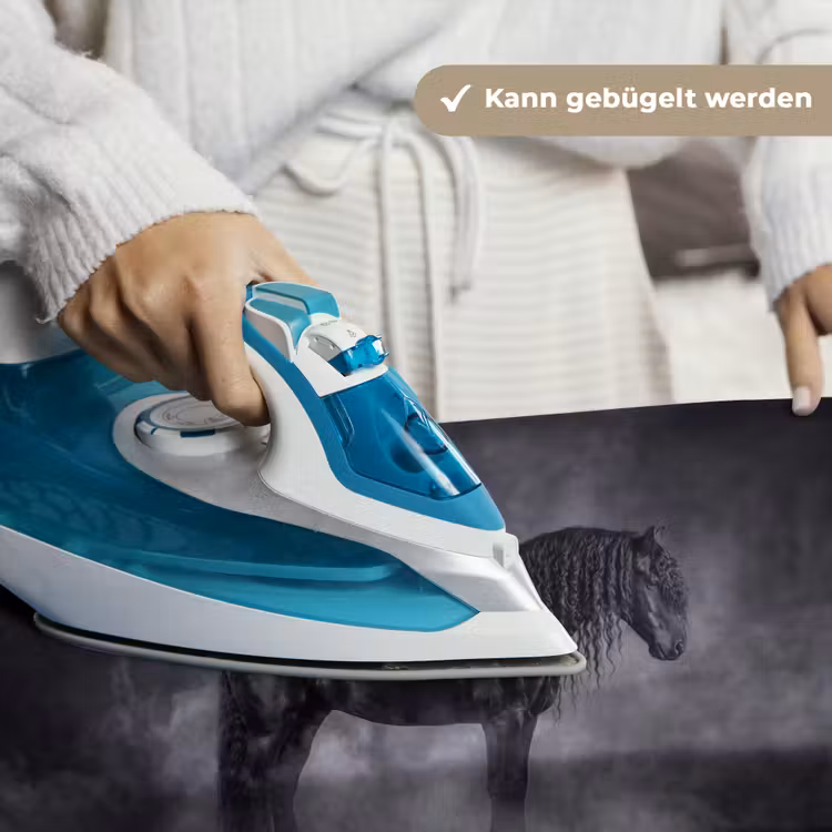Paard - Magisch - Zwart Wandkleed katoen klein -tsfeer9_DE