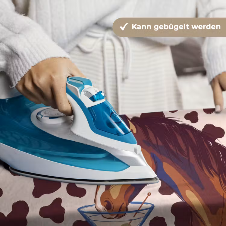 Paard - Martini - Dieren - Abstract - Bruin Wandkleed katoen klein -tsfeer9_DE