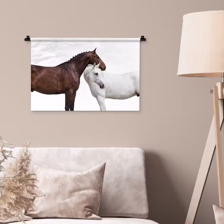 Paard - Modern - Balans Wandkleed katoen klein -sfeer4