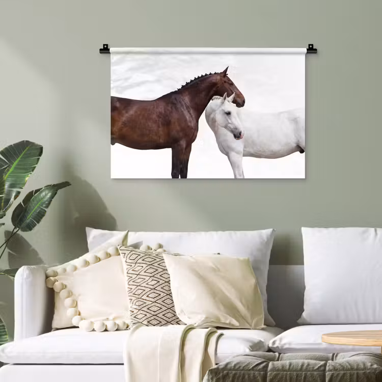 Paard - Modern - Balans Wandkleed katoen klein -sfeer7