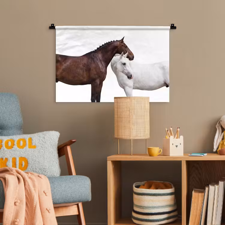 Paard - Modern - Balans Wandkleed katoen klein -wsfeer4_kind