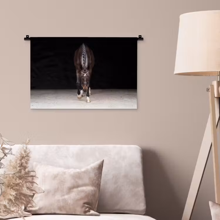 Paard - Modern - Portret Wandkleed katoen klein -sfeer4