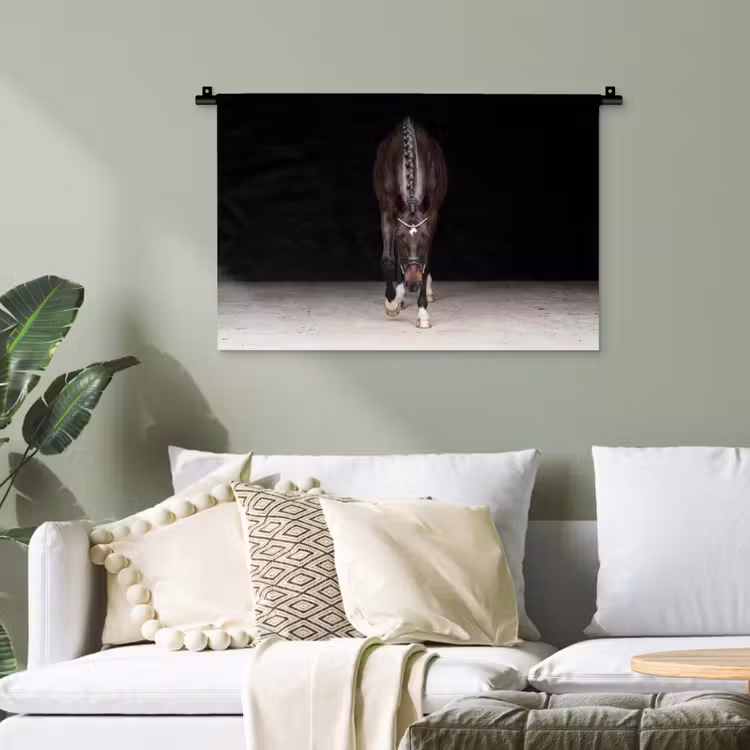 Paard - Modern - Portret Wandkleed katoen klein -sfeer7