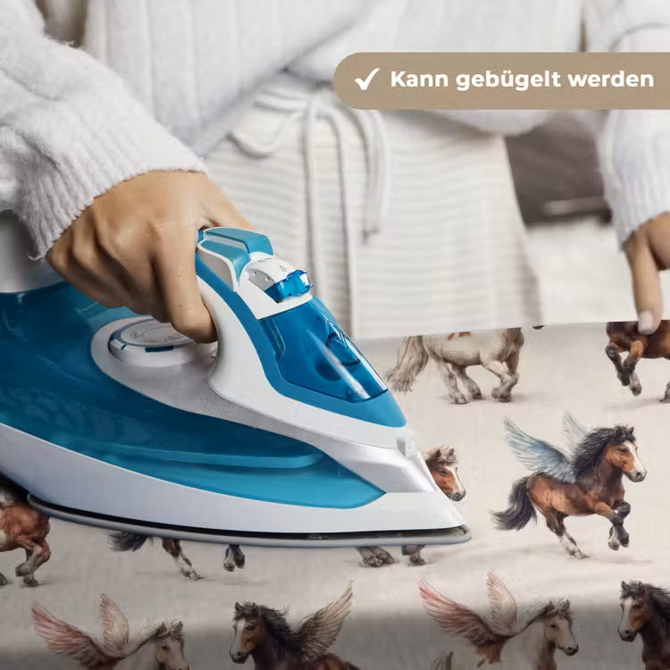 Paarden - Vleugels - Kleurrijk Wandkleed katoen klein 269 -tsfeer9_DE