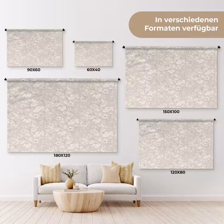 Pioenrozen - Bloesem - Bessen Wandkleed katoen klein 269 -tsfeer8_DE