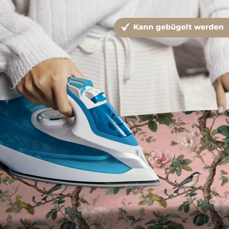 Pioenrozen - Botanisch - Vogel Wandkleed katoen klein 269 -tsfeer9_DE