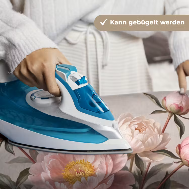 Pioenrozen - Boeket - Roze Wandkleed katoen klein -tsfeer9_DE