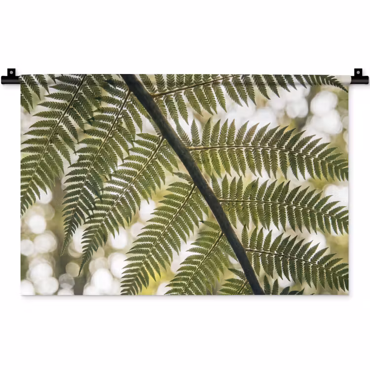 Plant - Blad - Natuur - Groen - Detail Wandkleed katoen klein -zz3d