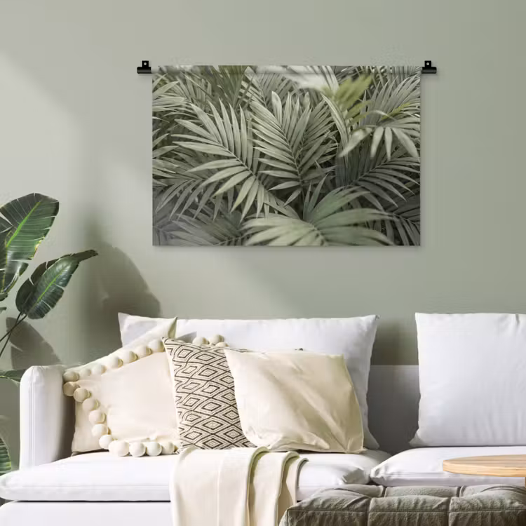 Plant - Palmbladeren - Natuur - Groen Wandkleed katoen klein -sfeer7