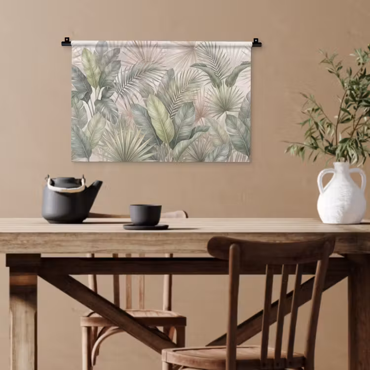 Planten - Tropisch - Bladeren - Groen - Natuur Wandkleed katoen klein -sfeer6
