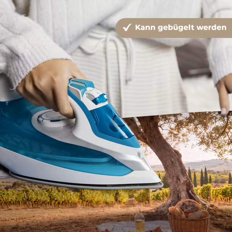 Picknick - Wijngaard - Landschap - Zomer - Eten Wandkleed katoen klein -tsfeer9_DE