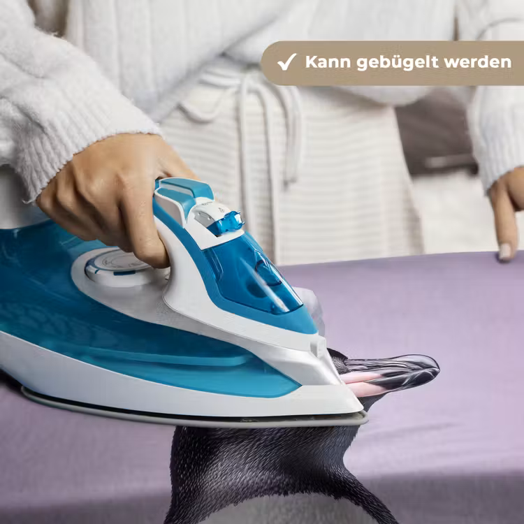 Pinguïn - Koksmuts - Lief - Paars Wandkleed katoen klein -tsfeer9_DE