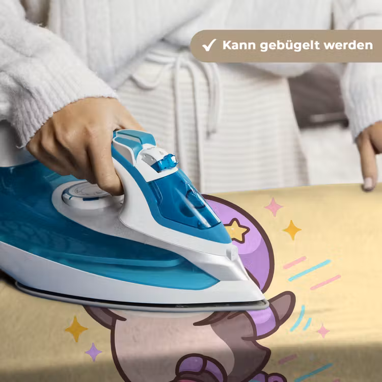 Pinguïn - Rolschaatsen - Geel - Energiek Wandkleed katoen klein -tsfeer9_DE