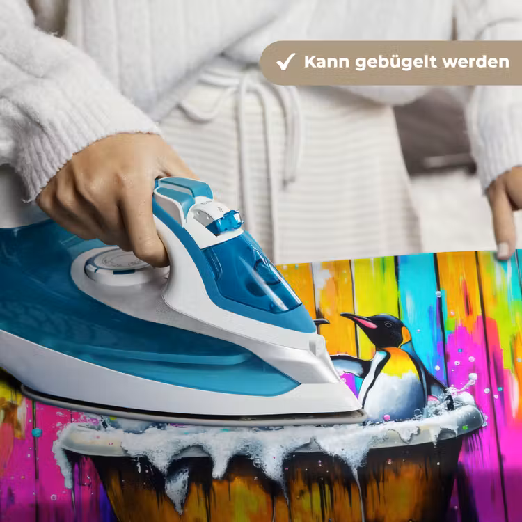Pinguïns - Badkuip - Kleurrijk - Schuim Wandkleed katoen klein -tsfeer9_DE