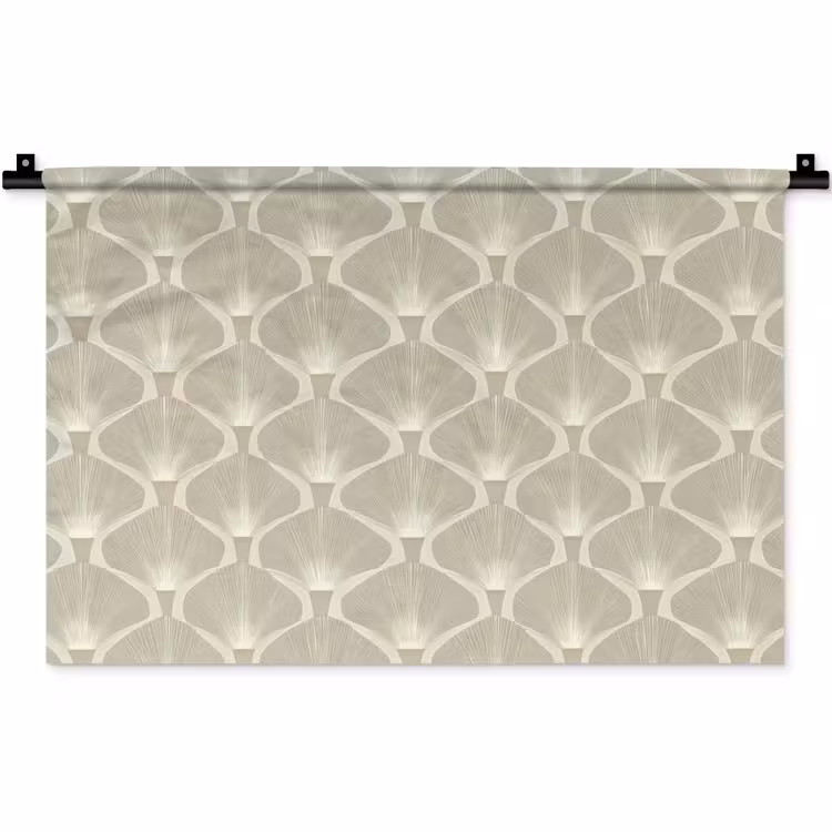 Paneel - Ginkgo - Zand Wandkleed katoen klein 269 -zz3d