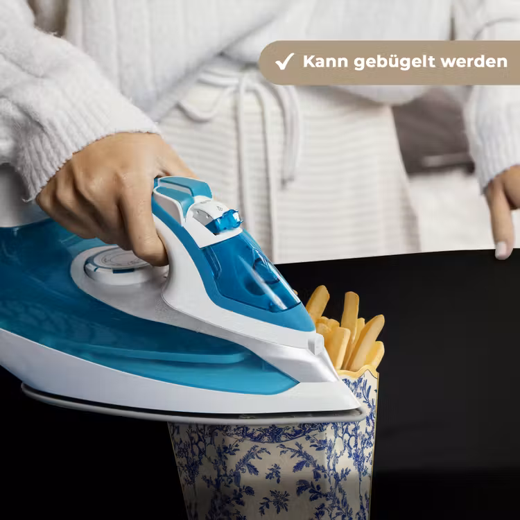 Friet - Porselein - Delfts blauw - Eten Wandkleed katoen klein -tsfeer9_DE