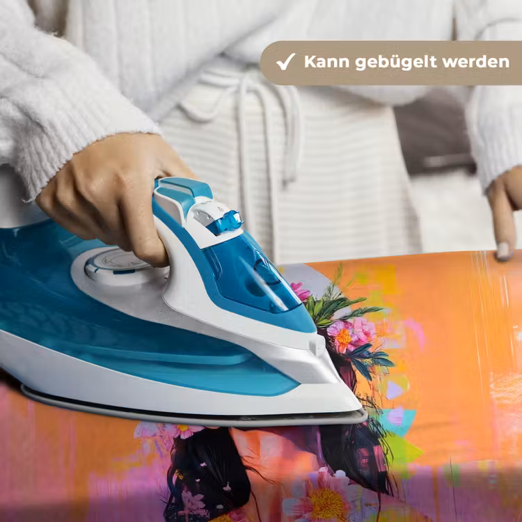 Portret - Bloemenkroon - Vrouw Wandkleed katoen klein -tsfeer9_DE