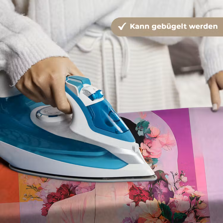 Portret - Vrouw - Abstract - Bloemen Wandkleed katoen klein -tsfeer9_DE