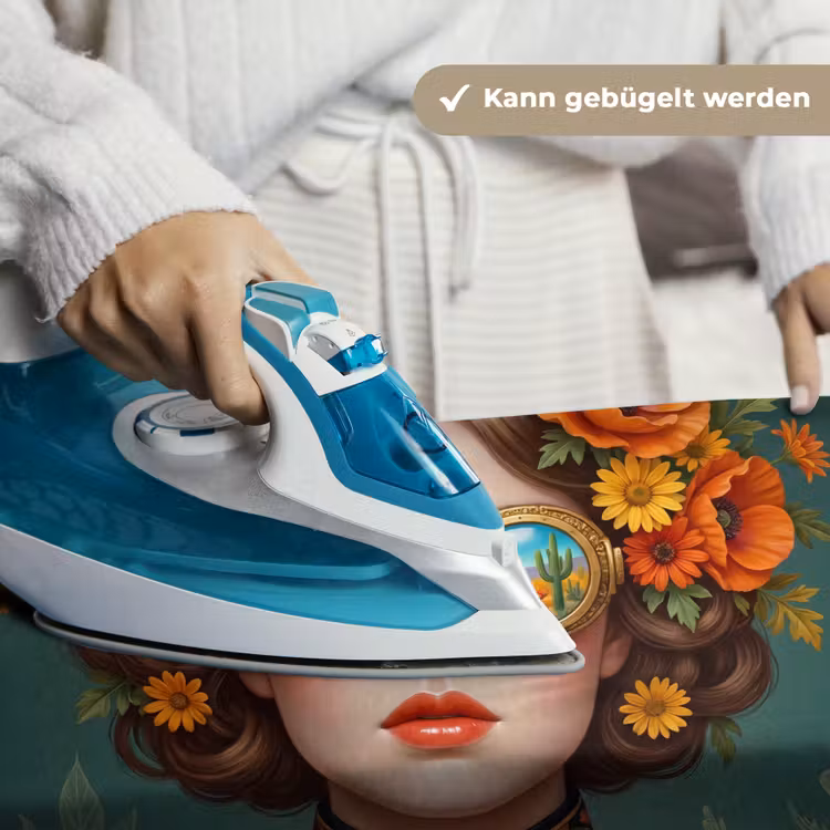 Portret - Vrouw - Kleurrijk - Expressief Wandkleed katoen klein -tsfeer9_DE