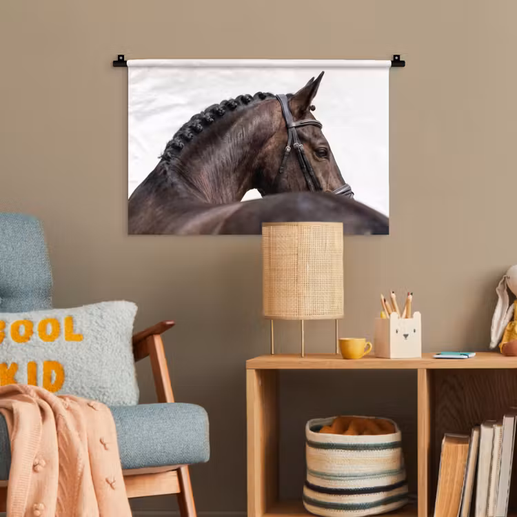 Portret - Paard - Elegant Wandkleed katoen klein -wsfeer4_kind