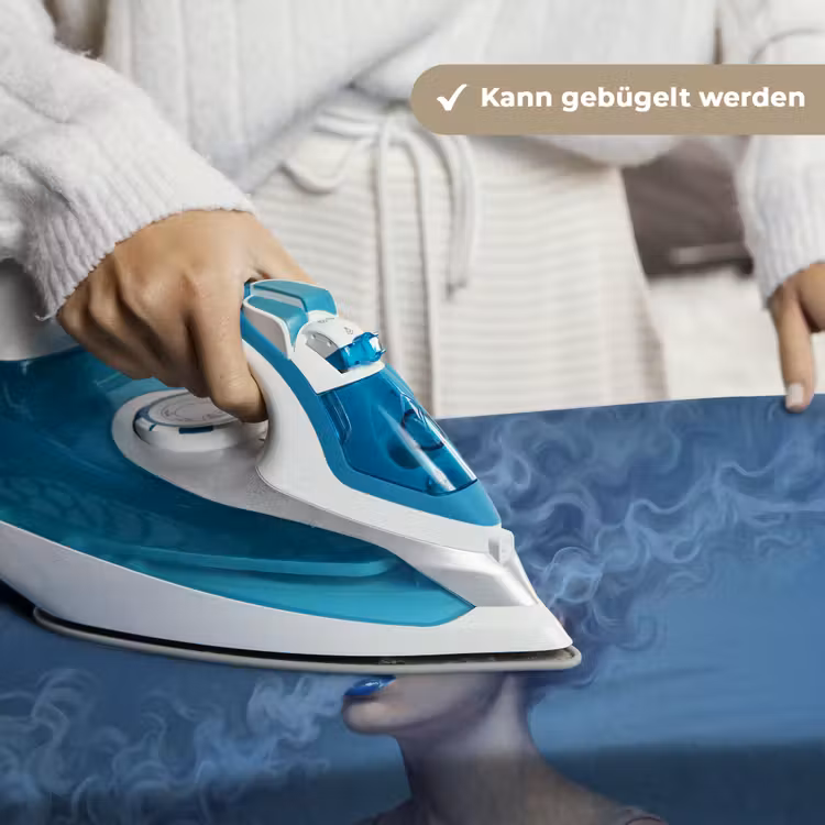 Portret - Zonnebril - Rook - Abstract - Blauw Wandkleed katoen klein -tsfeer9_DE
