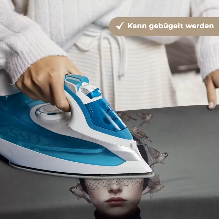 Portret - Vogels - Zwart Wandkleed katoen klein -tsfeer9_DE