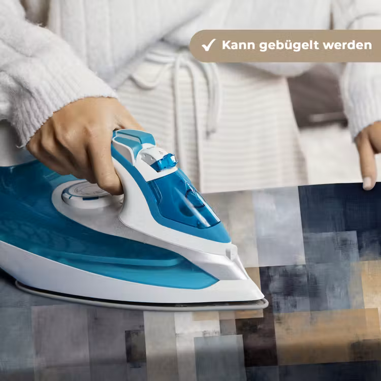 Rechthoeken - Abstract - Blauw Wandkleed katoen klein -tsfeer9_DE