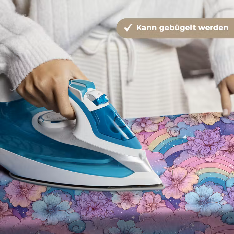 Regenbogen - Bloemen - Kleurrijk - Wolken Wandkleed katoen klein -tsfeer9_DE
