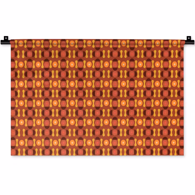 Retro - Disco - Hippie Wandkleed katoen klein 269 -zz3d