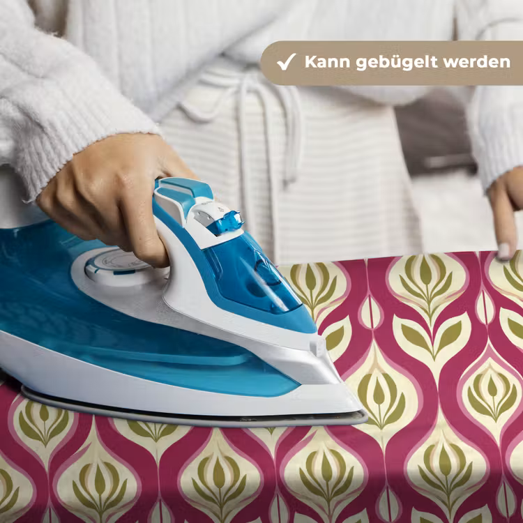 Retro - Floraal - Paars Wandkleed katoen klein 269 -tsfeer9_DE
