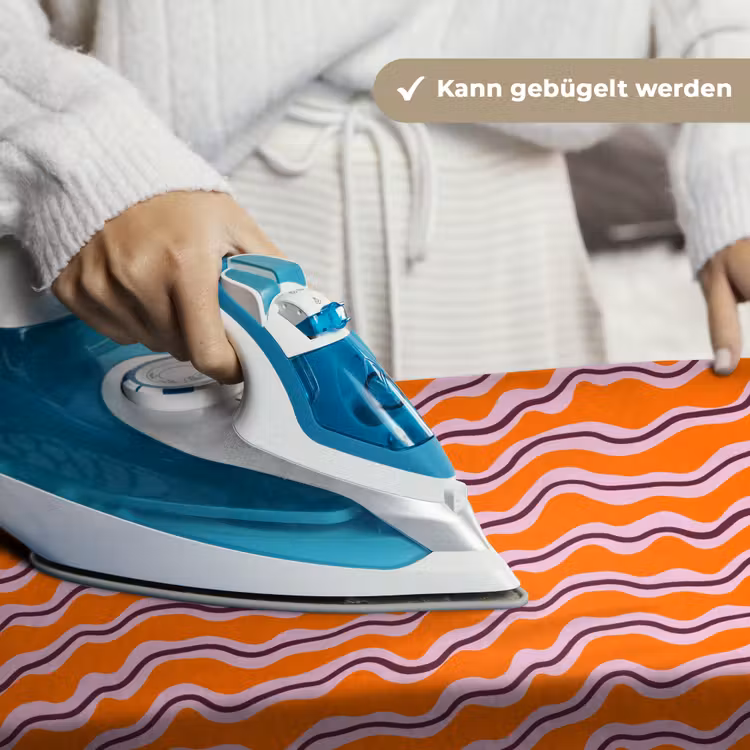 Retro - Golvend - Oranje Wandkleed katoen klein 269 -tsfeer9_DE