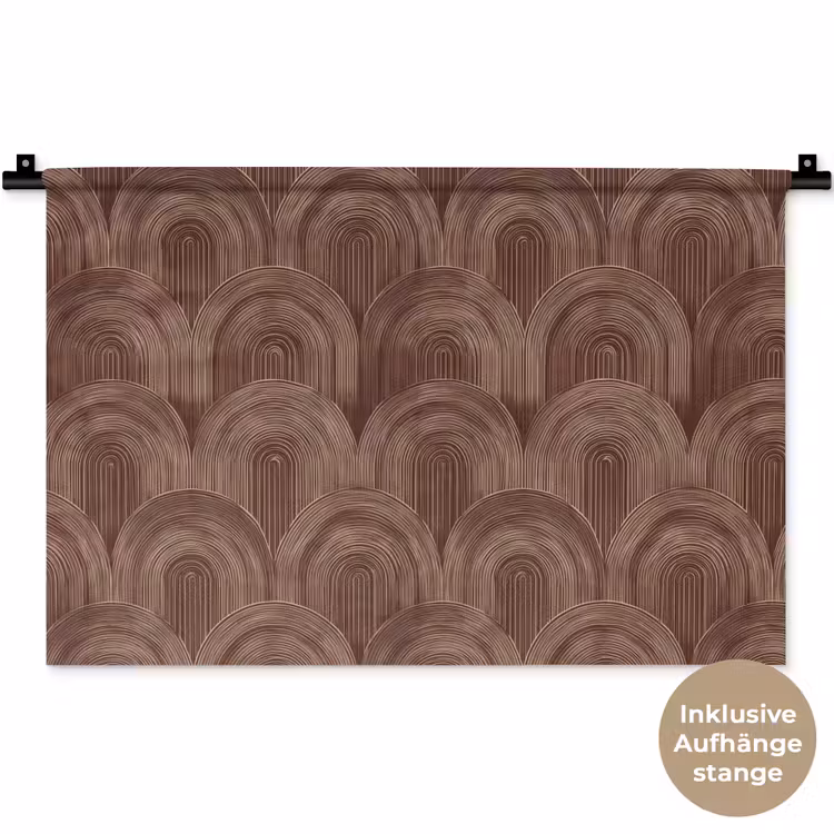 Ritmisch - Effect - Bruin Wandkleed katoen klein 269 -t3d_DE