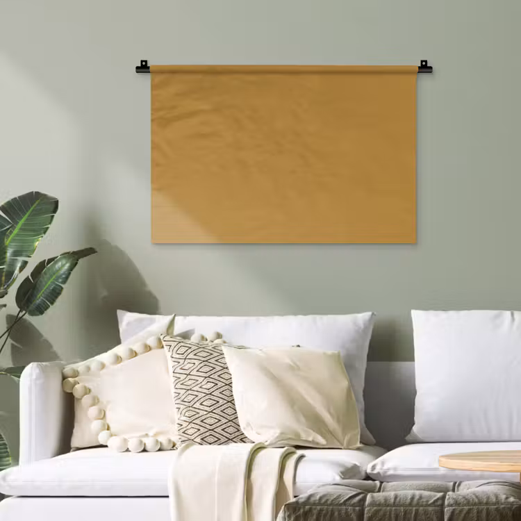 Rhythmic - Ochre - Geel Wandkleed katoen klein 269 -sfeer7