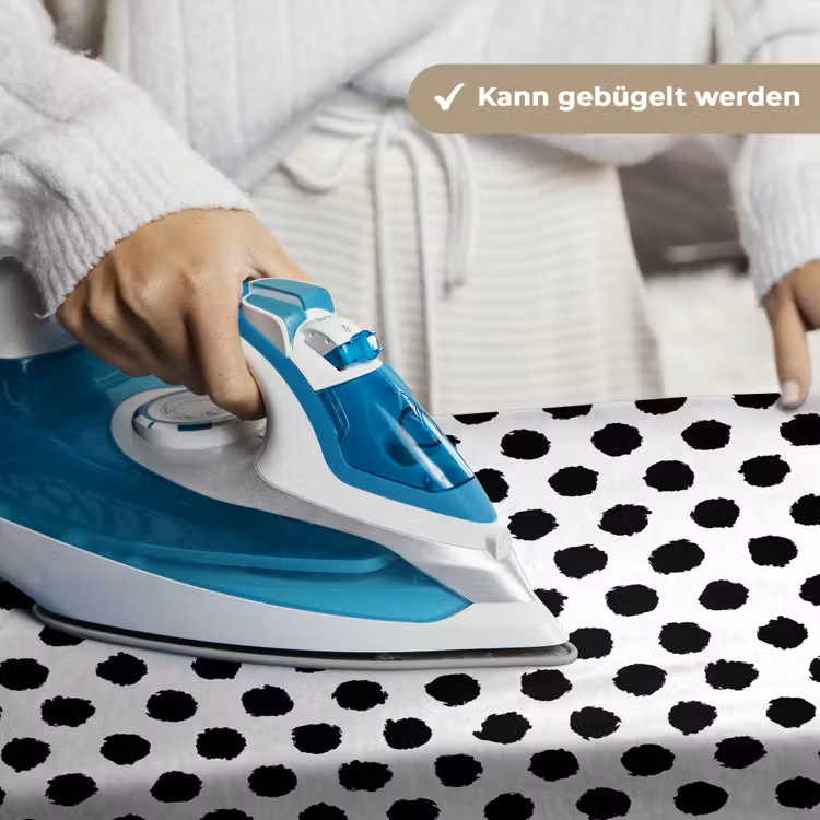 Ruw - Stippen - Zwart Wandkleed katoen klein 269 -tsfeer9_DE