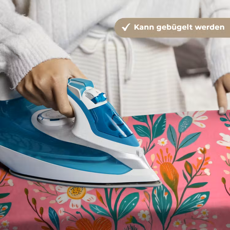 Roze - Bloemen - Wit - Oranje Wandkleed katoen klein -tsfeer9_DE