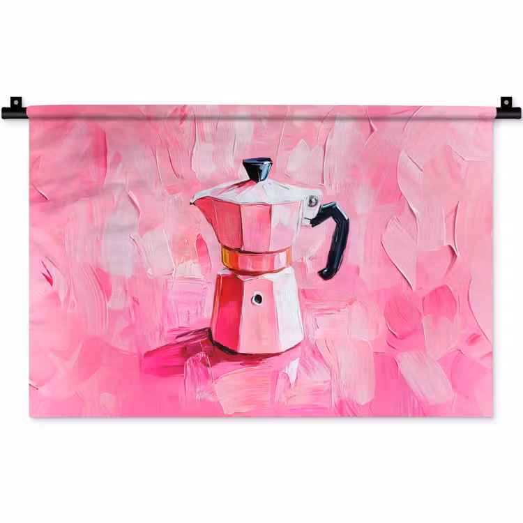 Roze - Verf - Coffee Wandkleed katoen klein -zz3d