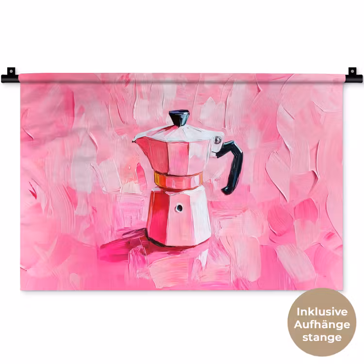 Roze - Verf - Coffee Wandkleed katoen klein -t3d_DE