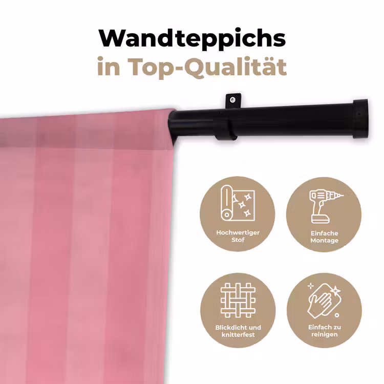 Roze - Gestreept - Belle Wandkleed katoen klein -tsfeer2_DE