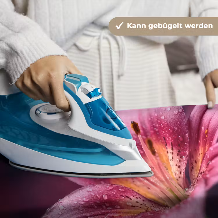 Roze - lelie - Dauwdruppels Wandkleed katoen klein -tsfeer9_DE