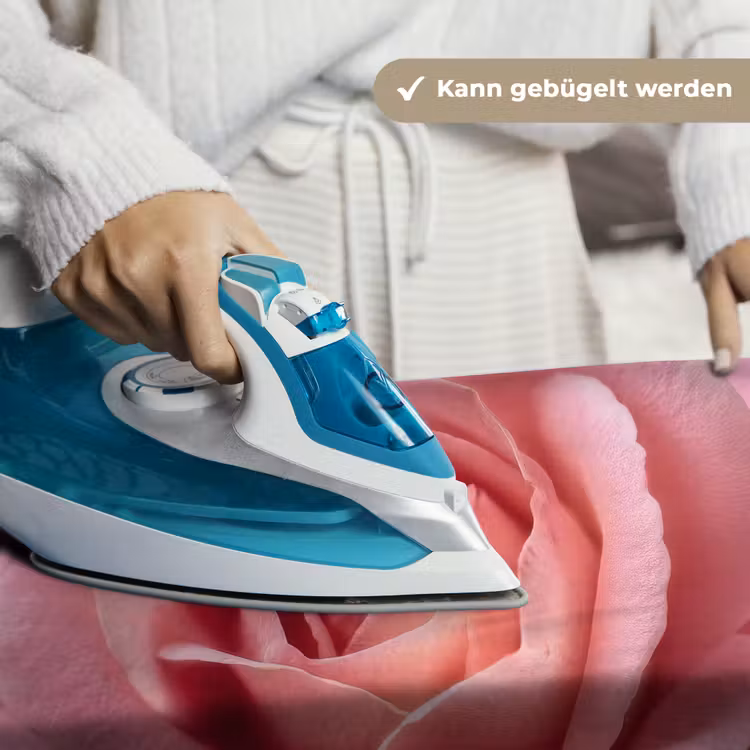 Roze - Roos - Romantisch Wandkleed katoen klein -tsfeer9_DE