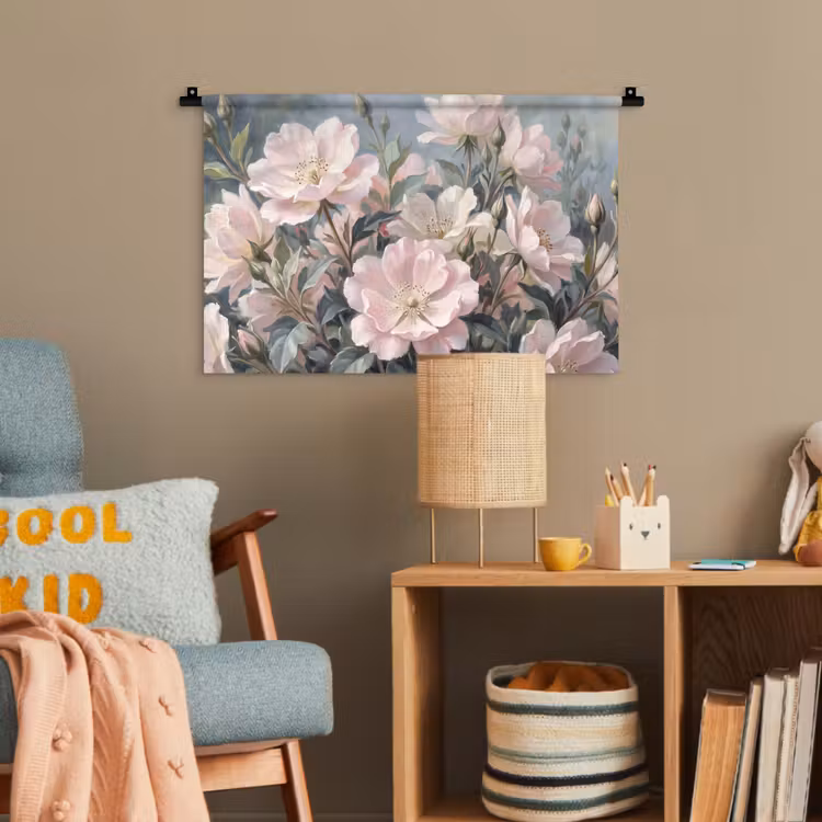 Rozen - Illustratie - Roze Wandkleed katoen klein -wsfeer4_kind